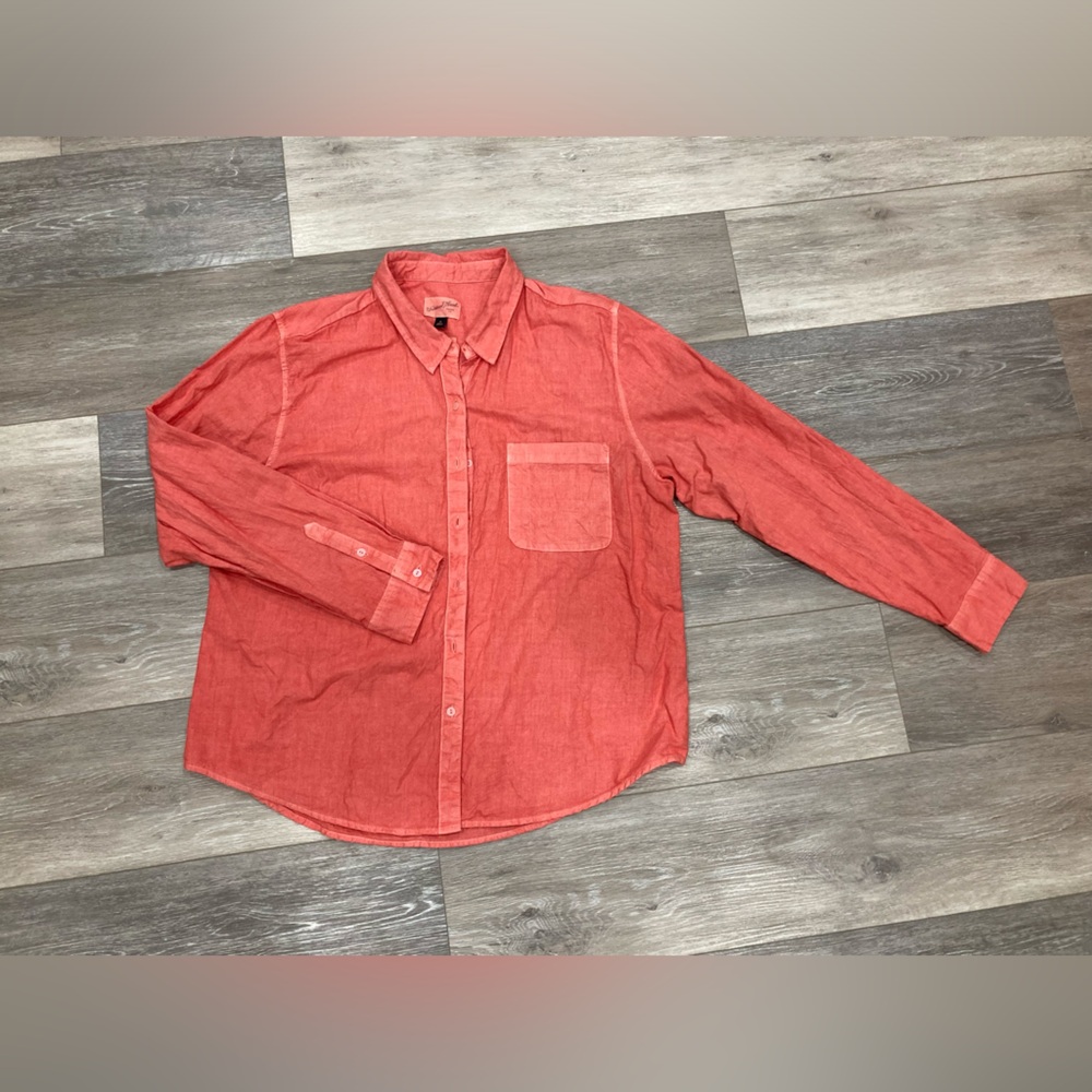 Universal Thread Red Long Sleeve Classic Fit Button Down Shirt XL